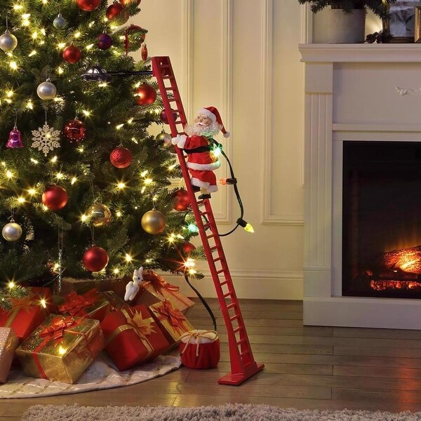 Mr. Christmas LED Super Climbing Santa Animated Decor 43 in. 1