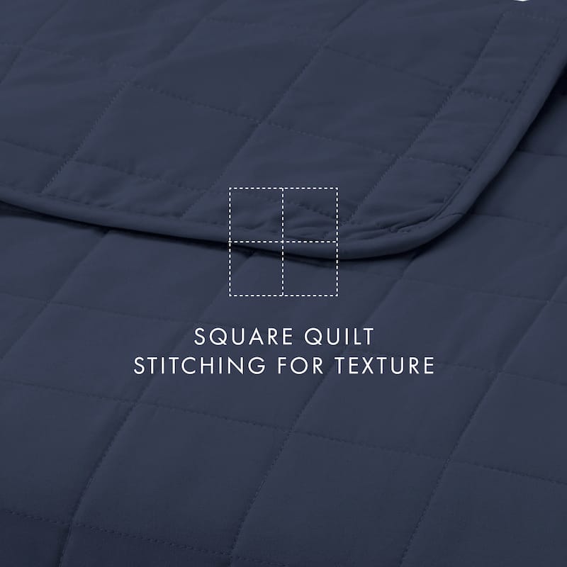 Becky Cameron Premium Ultra Soft Square Quilted Coverlet Set