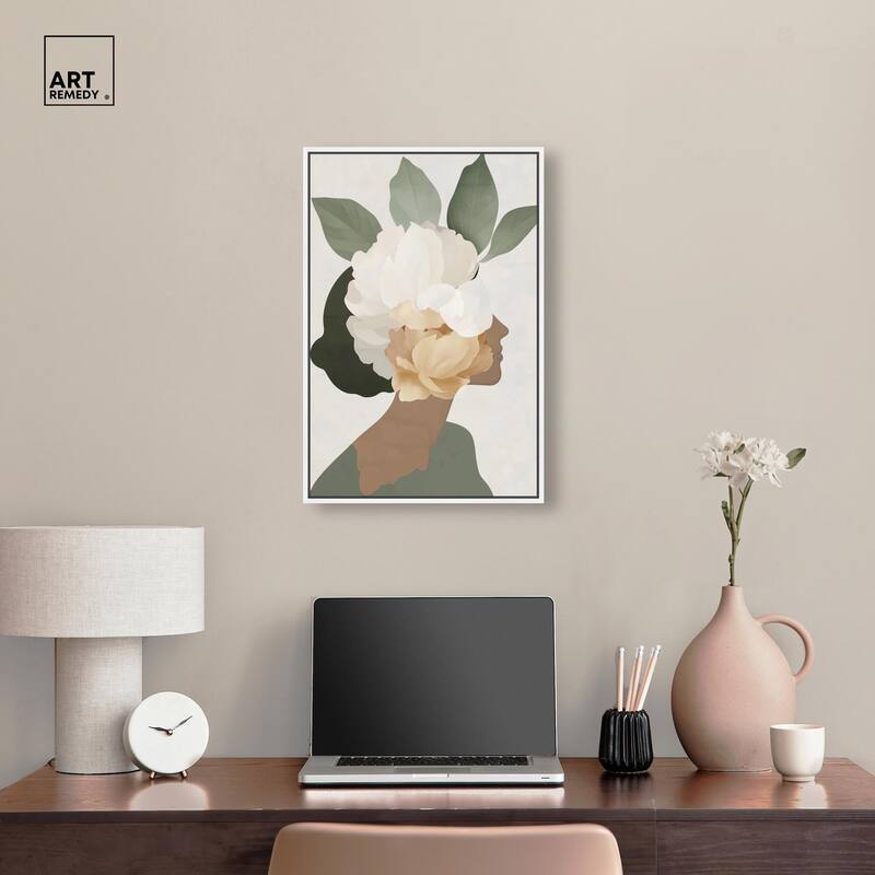 Floral Headpiece II Canvas by Art Remedy