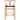 Solid Wood Countertop Height Barstool with Open Y Back Farmhouse Woven Organic Chair For Kitchen Bedroom Designer - N/A