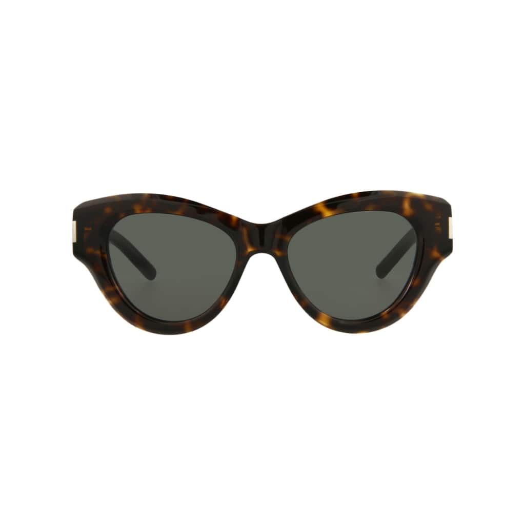 Saint Laurent Cat Eye-Frame Acetate Sunglasses - Havana Havana Grey