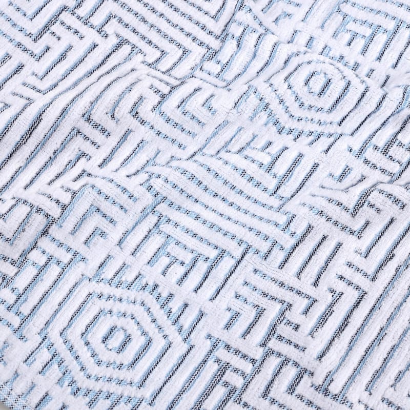 Superior Jasper Cotton Modern Geometric Jacquard Bath Towel Set of 3