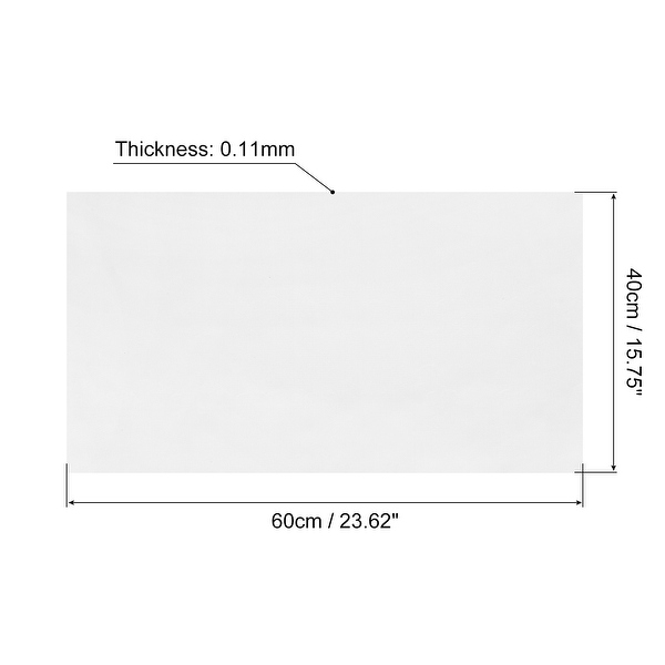 Transfer Sheet for Heat Press 1pcs, 23.62 x 15.75 Non-Stick Craft Mat, White