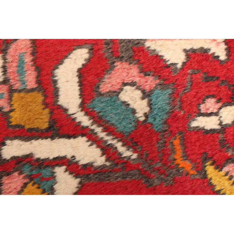 ECARPETGALLERY Hand-knotted Konya Anatolian Red Wool Rug - 2'4 x 7'5