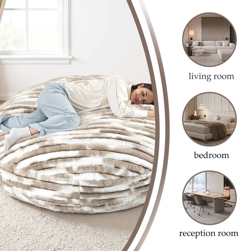 Oversized Bean Bag Chair Bean Bag Bed for Adults & Convertible