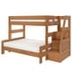 preview thumbnail 10 of 26, Max and Lily Modern Farmhouse Twin Over Full Bunk Bed With Staircase