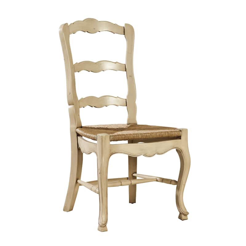 French Provincial Ladderback Mahogany Side Chair