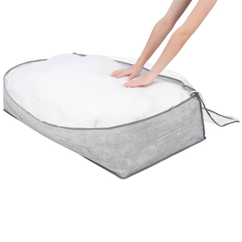 1 Pack Clothes Storage with Handles, Foldable Storage Bags, Moving Bags for Organizing Bedroom, Closet Organizers and Storage