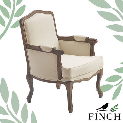 Finch Louis Accent Chair, Vintage Cream