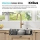 preview thumbnail 42 of 86, KRAUS Dex Stainless Steel Single Bowl Undermount Kitchen Bar Sink