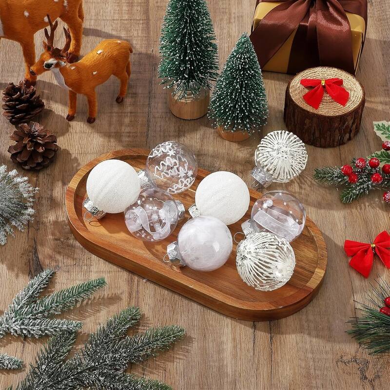 30 Pcs Shatterproof Christmas Ball Ornaments for Holiday Wedding Party Decoration - N/A