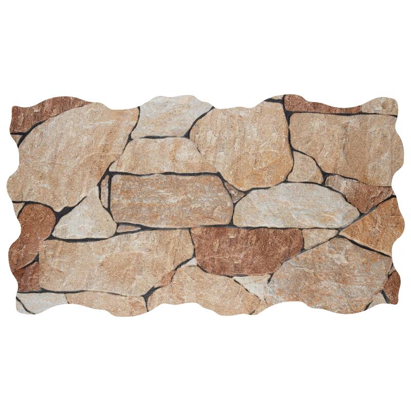 Merola Tile Masia Andorra Ocre 10-3/8" x 18-3/4" Ceramic Wall Tile - Sample swatch