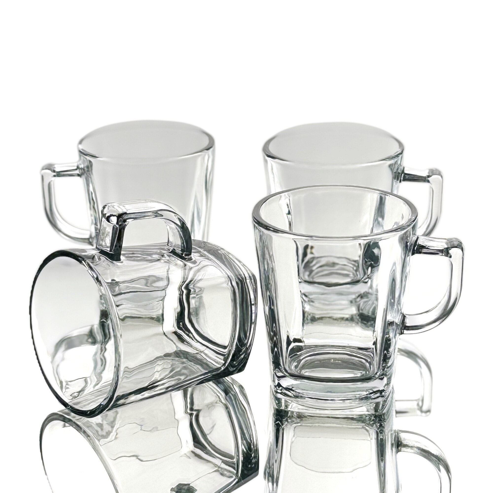 PRIMA 10 oz Square Glass Mugs Set of 4 - On Sale - Bed Bath & Beyond -  42026586