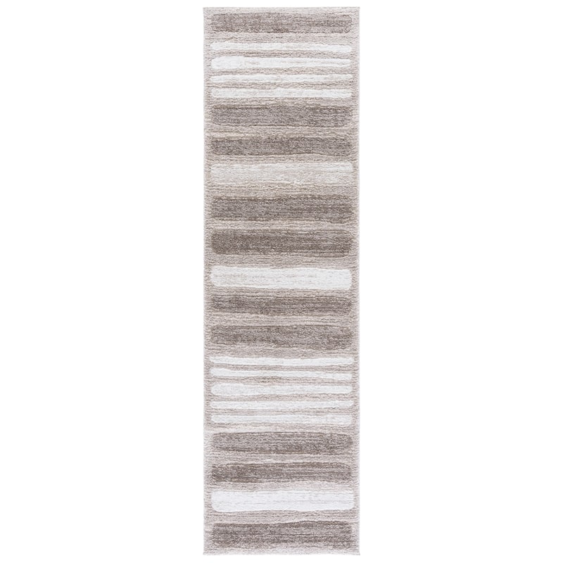 SAFAVIEH Northport Cecille Rug - 2'3" x 8' Runner - Taupe/Ivory