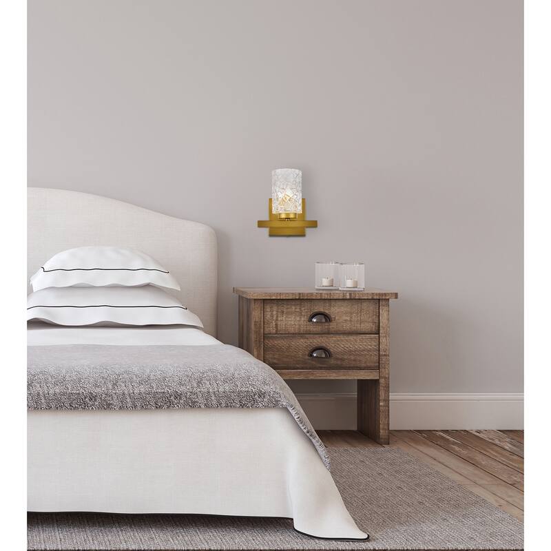 Cara 1 Light Bath Sconce with Clear Shade