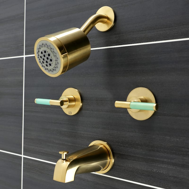 Kingston Brass Kaiser Two-Handle Tub and Shower Faucet