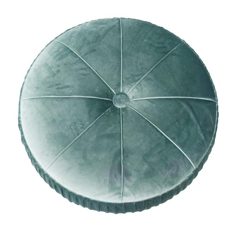 NPD Furniture Helena Velvet Round Ottoman