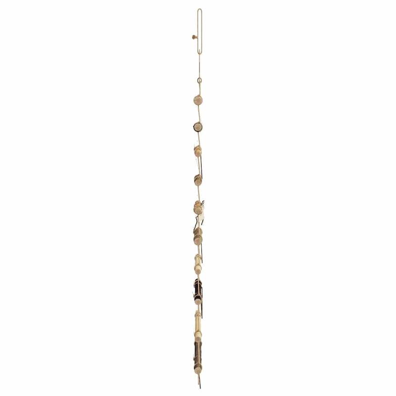 vidaXL Christmas Tree with LEDs Natural Solid Ash wood
