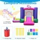preview thumbnail 6 of 8, Gymax Inflatable Bounce House Kids 6-in-1 Bouncy Castle Pitching Game