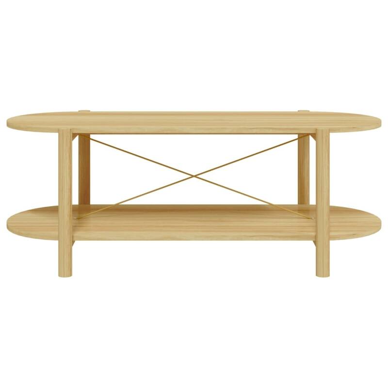 vidaXL Coffee Table Living Room End Table Accent Sofa Table Engineered Wood - 43.3"x18.9"x15.7"