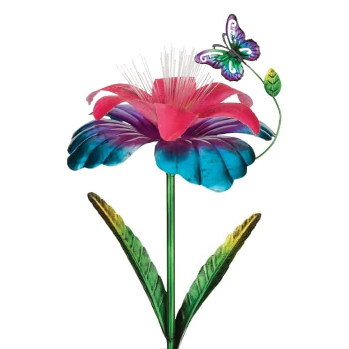 Fantasy Flower Solar Stake - Hibiscus