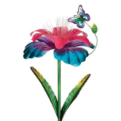 Fantasy Flower Solar Stake - Hibiscus