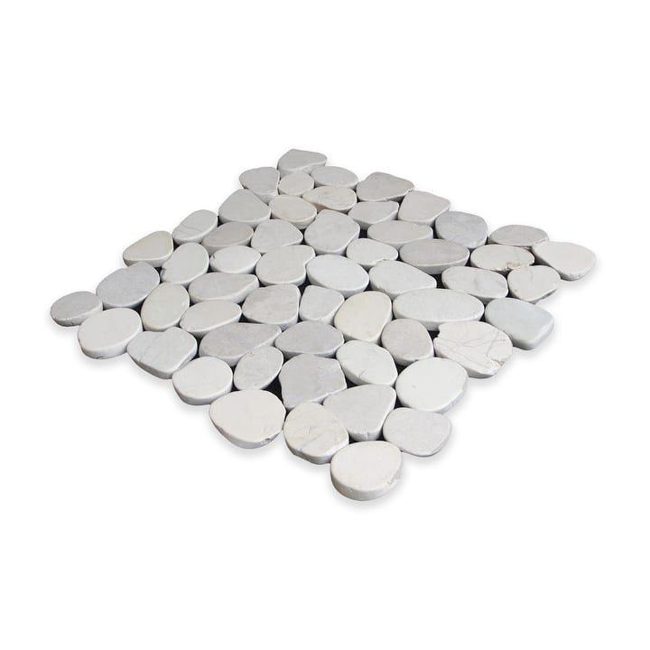 Sliced Pebble 11 in. x 11 in. Mesh-Mounted Mosaic Wall and Floor Tile