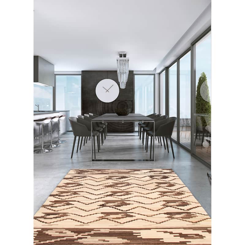 Sivas Beige Kilim 6'8" x 9'7" - 6'8 x 9'7