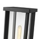 preview thumbnail 4 of 4, Glenwood 1 Light Outdoor Post Mount Fixture - Black