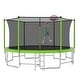 preview thumbnail 28 of 27, 16ft Round Outdoor Trampoline with Enclosure Net and Basketball Hoop