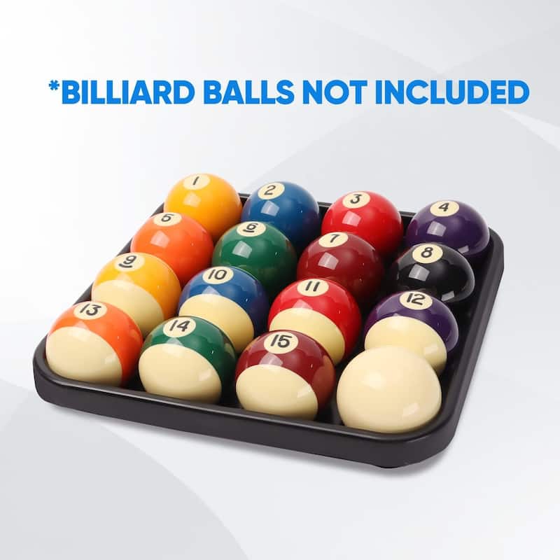 GSE™ Black Plastic Pool Ball Carrying Tray, Billiard Ball Storage Holder/Rack for 2-1/4" Pool Balls