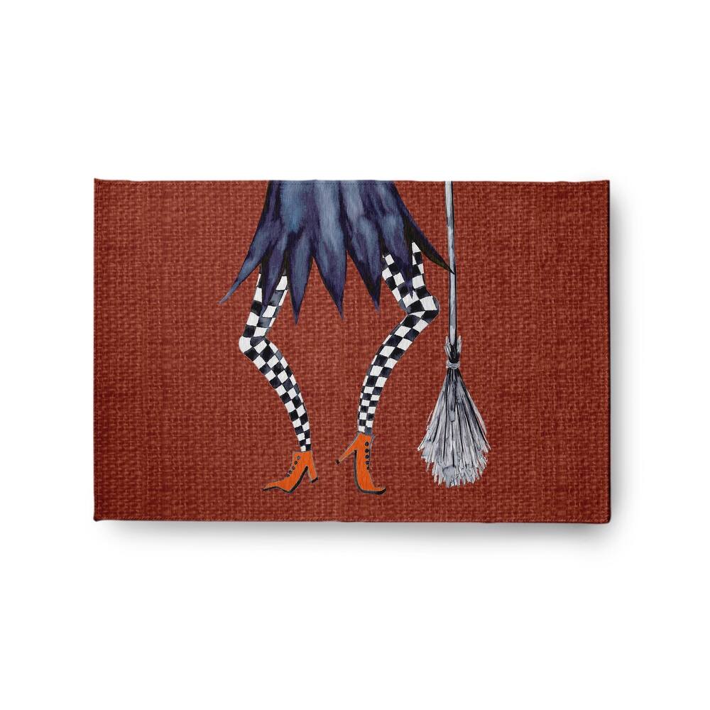 Esmerelda Halloween Design Chenille Area Rug