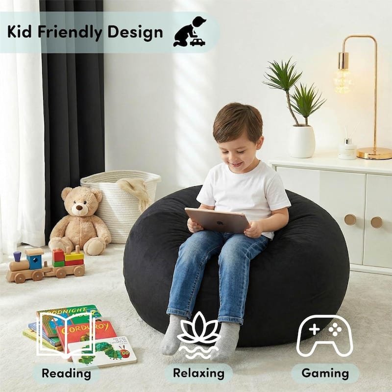 Heritage Kids Pod Round Back Kids Bean Bag Chair