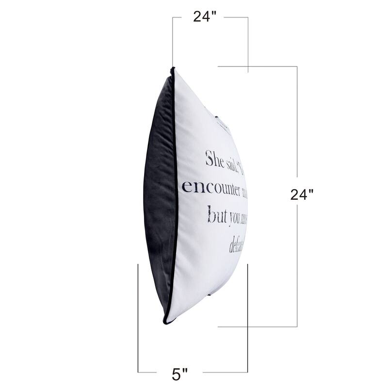 Dann Foley - Double Sided Quote Pillow