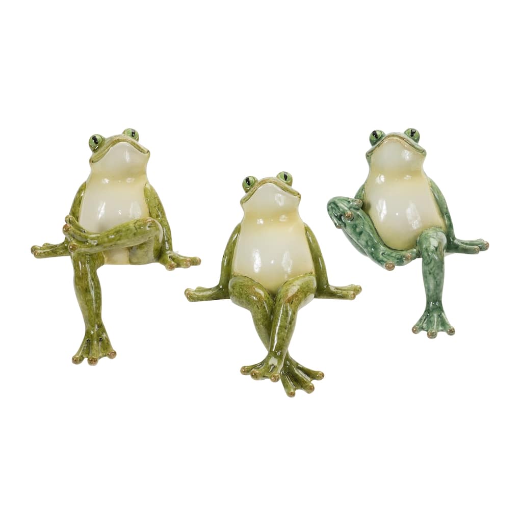 Frog Shelf Sitters (Set of 3) - 4.25 x 7; 4.75 x 6.5; 3.75 x 6.25