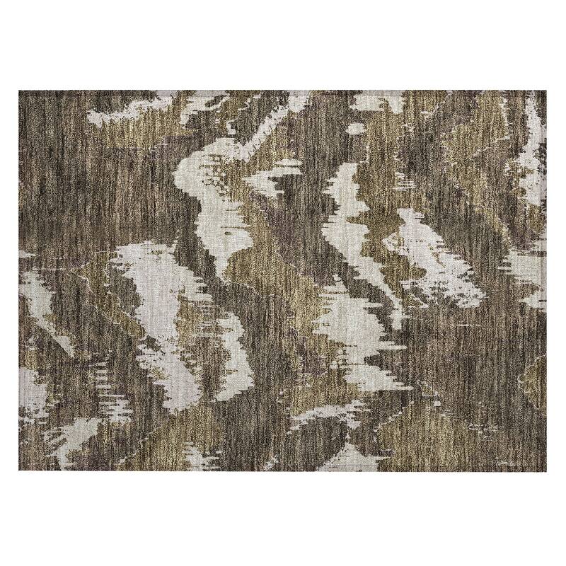 Machine Washable Indoor/ Outdoor Chantille Ombre Abstract Rug