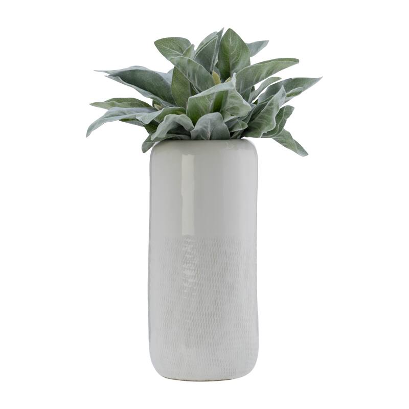 Sagebrook Home Neutral Ceramic Vase