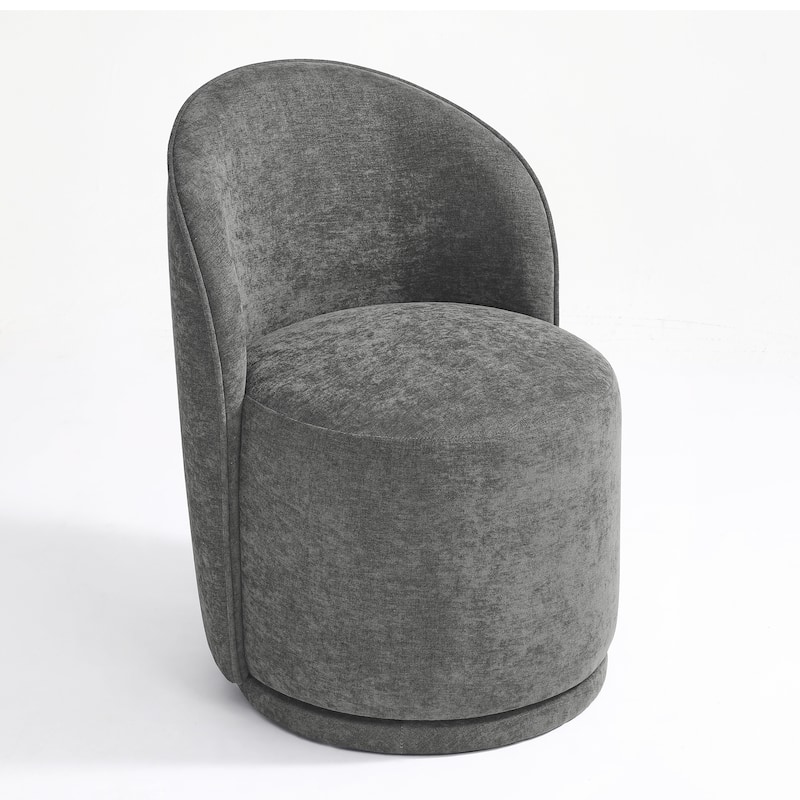 UIXE Modern Upholstered Swivel Armless Side Dining Chairs