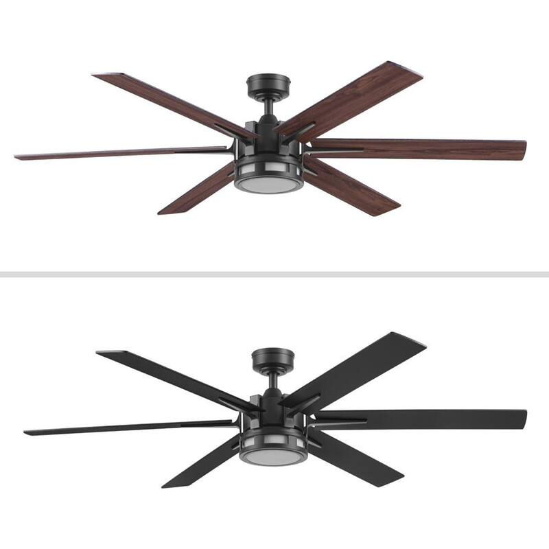 Honeywell Kaliza Modern Gun Metal Indoor Ceiling Fan with Light & Remote Control