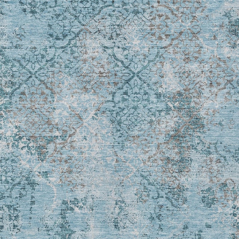 HomeRoots Floral Transitional Rectangle Outdoor Rug