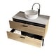 preview thumbnail 15 of 22, 30/36/48 inch MDF Single Sink Freestanding Bath Vanity in Oak with White Ceramic Top
