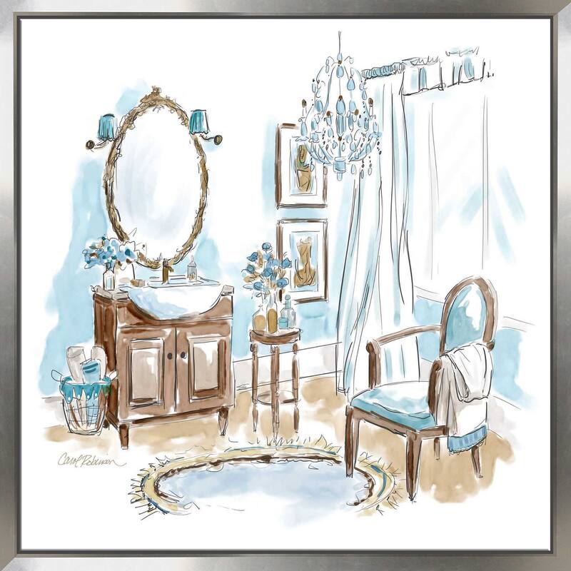 "Blue Opulence II" by Carol Robinson Print on Floating Canvas
