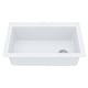 preview thumbnail 8 of 55, Karran Drop-In Quartz Composite 1-Hole Single Bowl Kitchen Sink - 33" x 22" x 9"