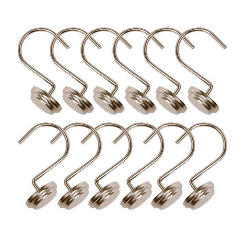 Utopia Alley Rust Resistant Metal Shower Curtain Rings for Bathroom, Set of 12