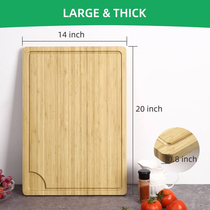 30-in L X 20-in W Large Wood Cutting Board
