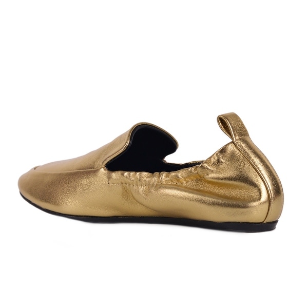 gold slippers womens
