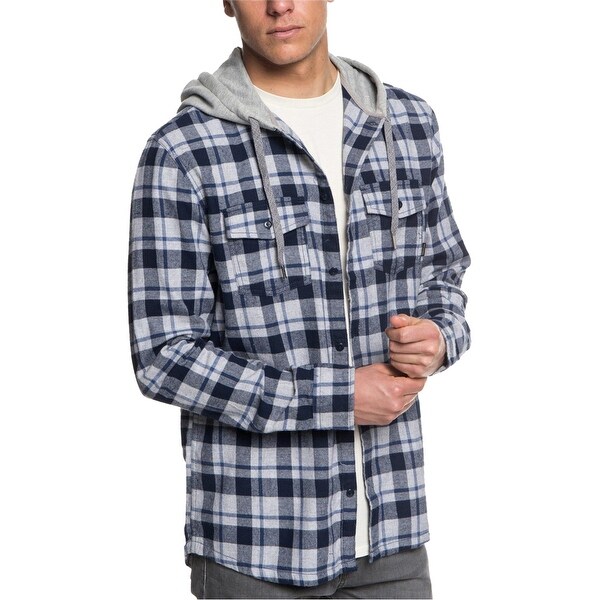 plaid hoodie mens