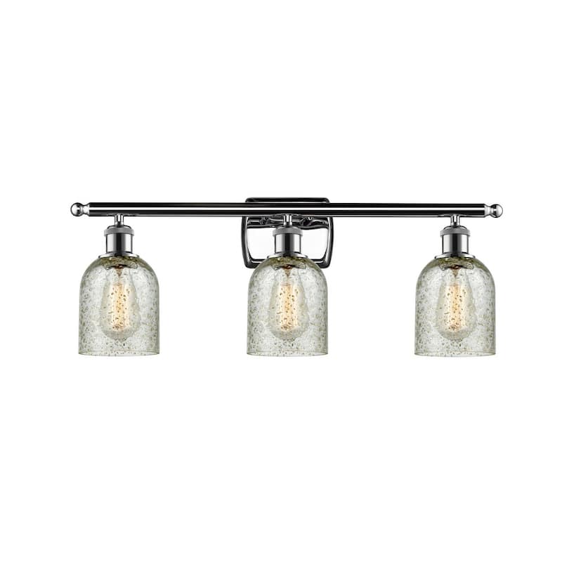 Innovations Lighting Caledonia 3 Light 26" Wide Bathroom Vanity Light - Polished Chrome / Mica