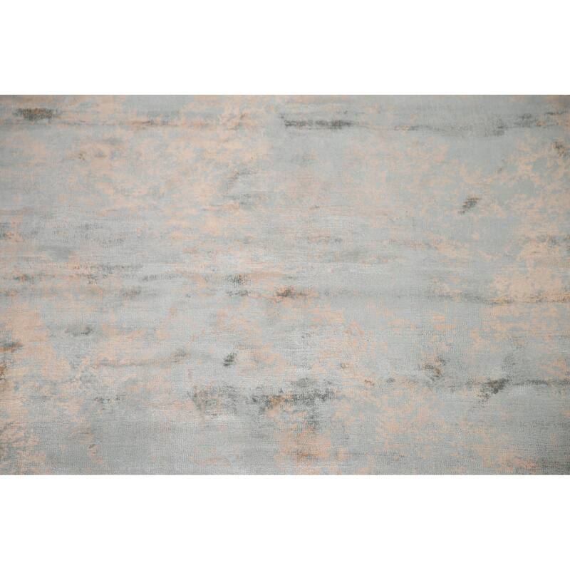 Modern Abstract Area Rug Handmade Wool Carpet - 7'11"x 9'11"