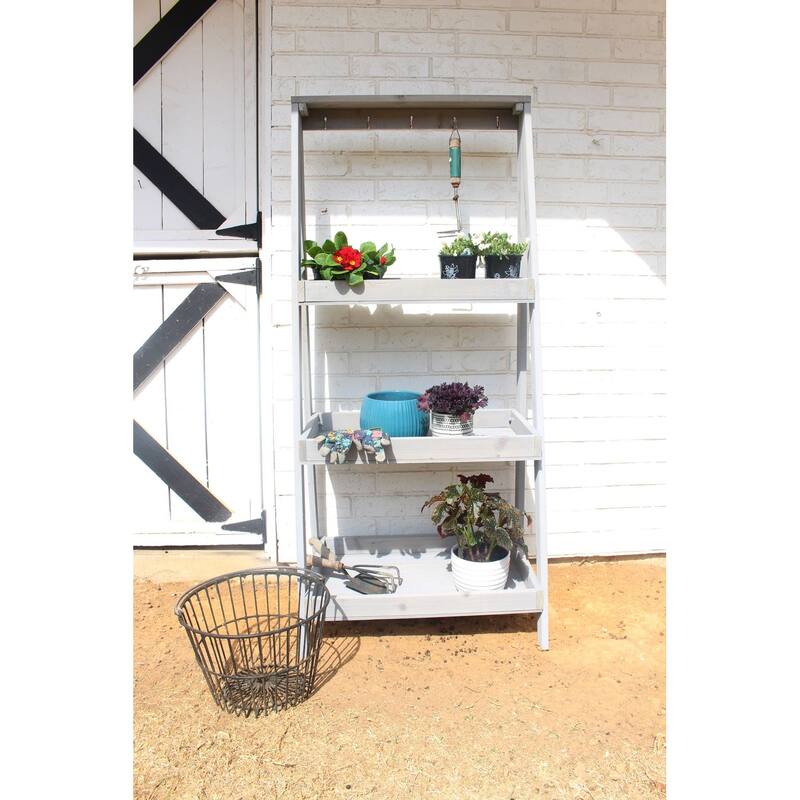 Zylina Portside Garden Storage with Hooks - 27 x 17 x 60